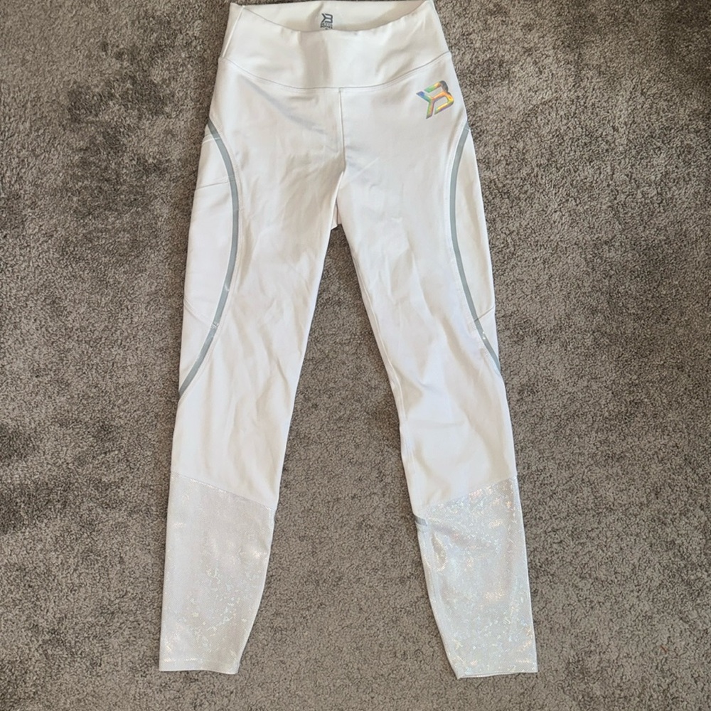 Better Bodies leggings small Limited Edition No. 401 holographic white womens
